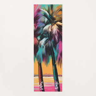 Tropical Chill, Trendy Pop Art, Comic Style, Yoga Mat