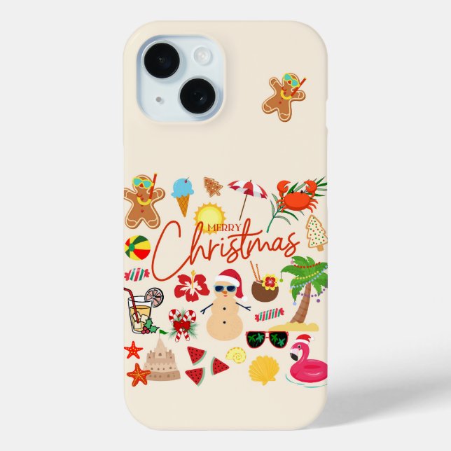 Tropical Christmas Case-Mate iPhone Case (Back)