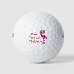 Tropical Christmas Golf Balls