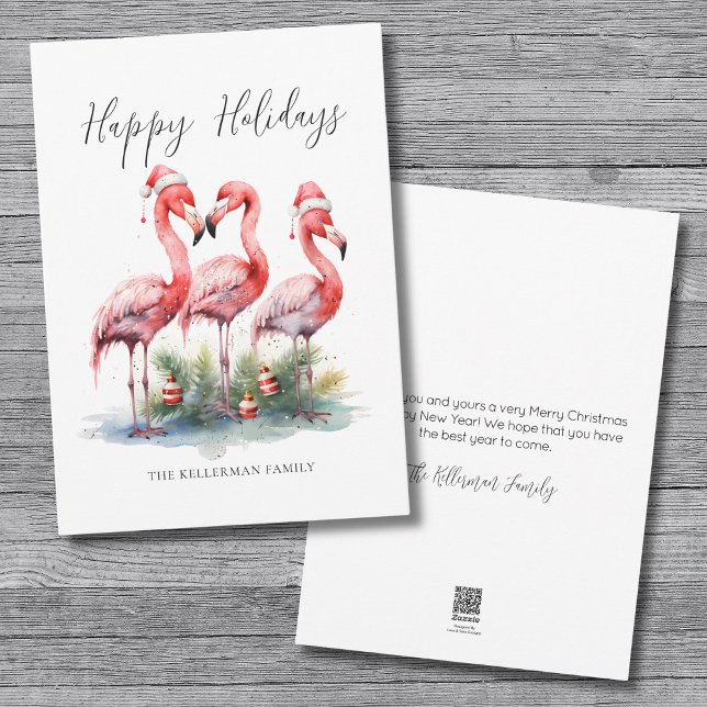 Tropical Christmas Happy Holiday Card (Tropical Christmas Happy Holiday Card)