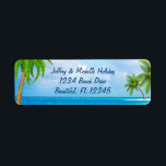 Tropical Christmas Holiday Palm Tree Beach Address<br><div class="desc">Tropical Christmas Holiday Palm Tree Beach Address Labels.  Some graphics by artwork&@delightful-doodles.com.   ^</div>