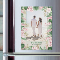 Tropical Christmas Magnetic Photo Cards