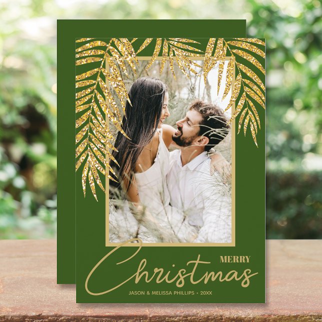 Tropical Christmas Photo Holiday Card (Creator Uploaded)
