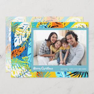 Tropical Christmas Photo Holiday Card