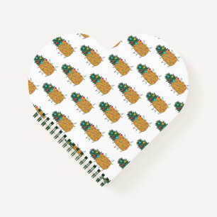 Tropical Christmas Pineapple Notebook