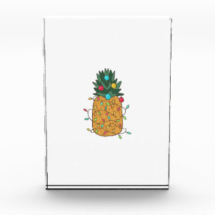 Tropical Christmas Pineapple Photo Block