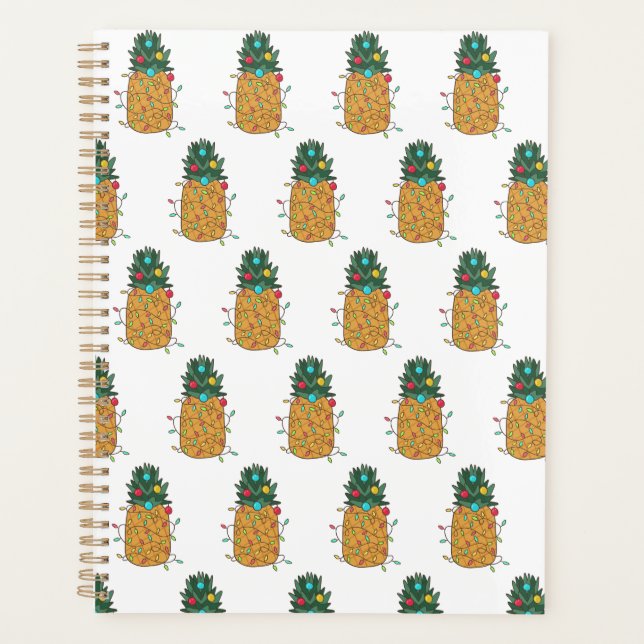 Tropical Christmas Pineapple Planner (Front)