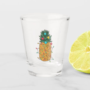 Tropical Christmas Pineapple Shot Glass