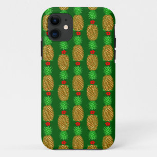 Tropical Christmas Pineapple Warm Xmas Holiday Gre Case-Mate iPhone Case