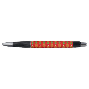 Tropical Christmas Pineapple Warm Xmas Holiday Red