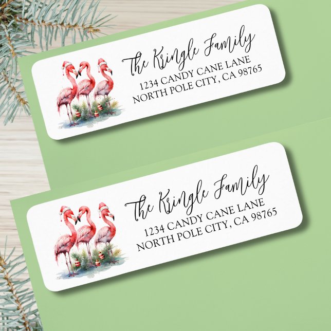 Tropical Christmas Return Address (Tropical Christmas Return Address label )