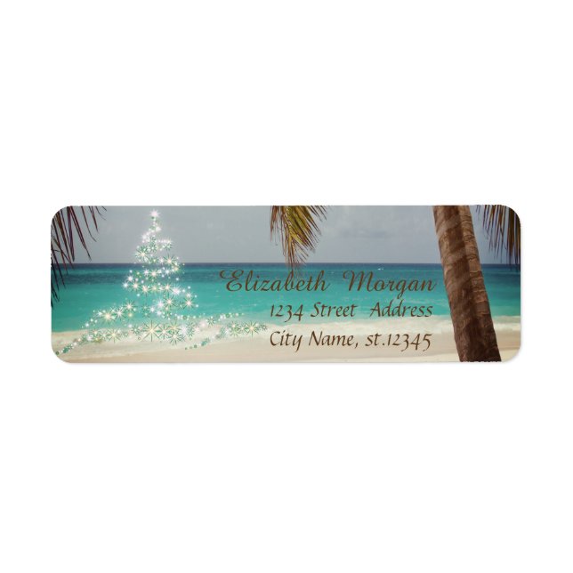 Tropical,Christmas Tree,Beach Holiday (Front)