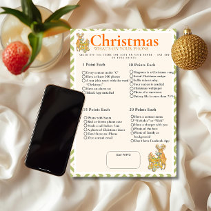 Tropical Christmas What's On your phone game card