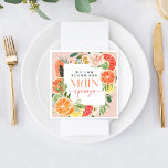 Tropical Citrus Bridal Shower Napkin<br><div class="desc">This tropical citrus design features modern elegant fonts (easily change the colours!) and a bouquet of blush florals and tropical citrus fruit including lemon,  lime,  orange,  grapefruit,  and papaya! . See the entire collection for more matching items!</div>