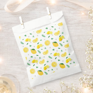 Tropical Citrus summer fresh Orange lemon Slice Favour Bags