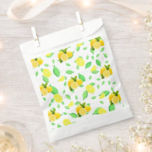 Tropical Citrus summer fresh Orange lemon Slice Favour Bags