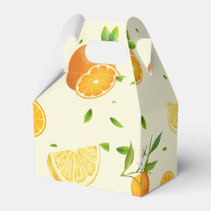 TROPICAL Citrus SUMMER FRUIT Orange lemon Slice Favour Box