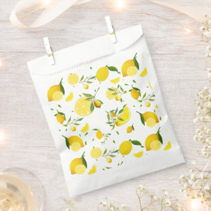 Tropical Citrus SUMMER Orange lemon Slice Favour Bags