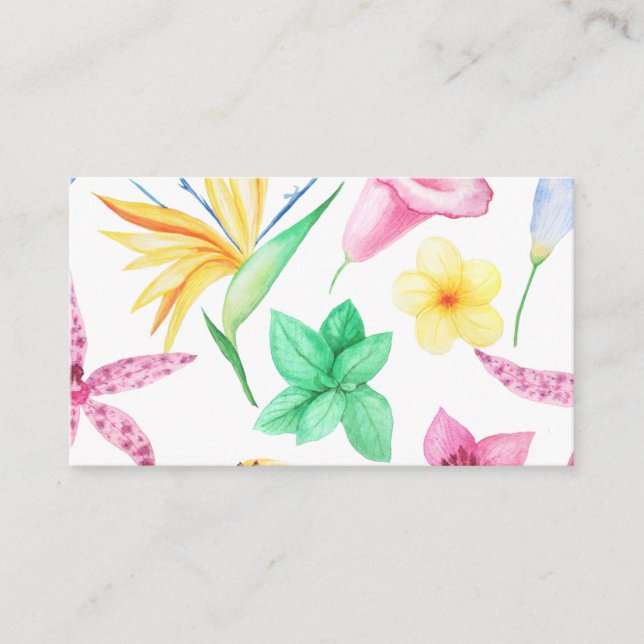Tropical City Art Business Card (Front)