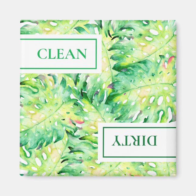 Tropical Clean Dirty Dishwasher Magnet (Front)