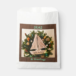 Tropical Coastal SEAS & Greetings Beach Christmas Favour Bags