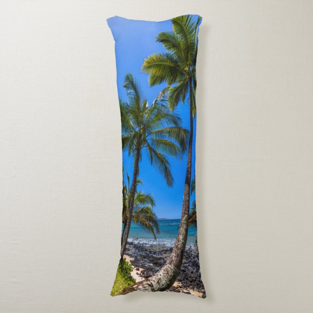 Tropical coastline 2 body cushion (Front Vertical)
