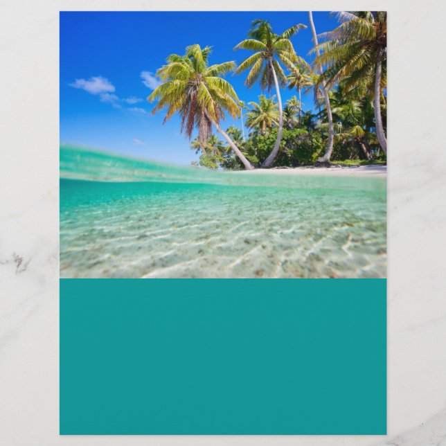 Tropical coastline flyer (Front)