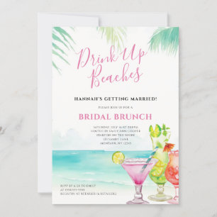 Tropical Cocktails Bridal Brunch Invitation