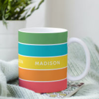 Tropical Cocktails Colour Block Personalised Name