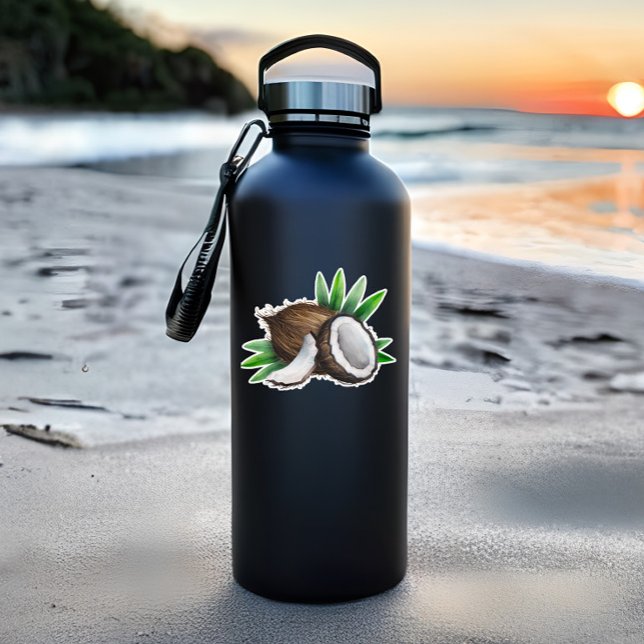 Tropical Coconut Die-Cut Sticker | Coconut Sticker (Tropical Coconut Die-Cut Sticker | Coconut Sticker)