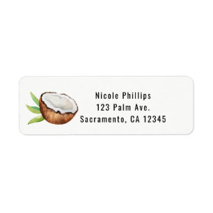 Tropical Coconut Fruit Elegant Party Invitation