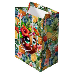 Tropical Coconut Medium Gift Bag