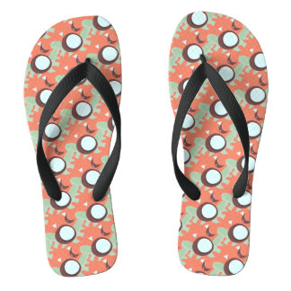 Tropical Coconuts Fruit Pattern Jandals