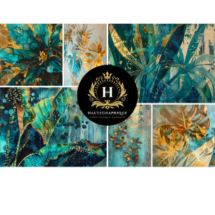 Tropical Collage Decoupage Tissue Paper