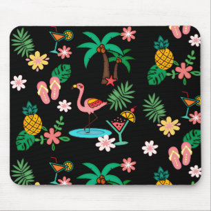 Tropical Collage Mouse Pad