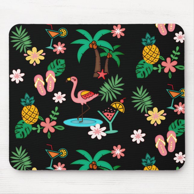 Tropical Collage Mouse Pad (Front)