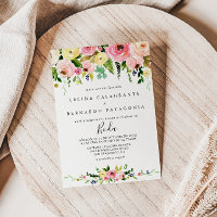 Tropical Colourful Autumn Floral Spanish Wedding