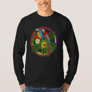Tropical Colourful Birds Parrot Macaw Cockatoo Jun T-Shirt