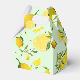 Tropical colourful Citrus SUMMER Orange lemon Slic Favour Box