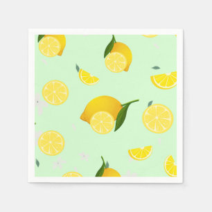 Tropical colourful Citrus SUMMER Orange lemon Slic Napkin