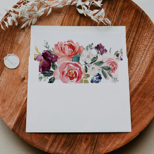 Tropical Colourful Summer Wedding Invitation Envelope