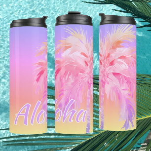 Tropical Colours Aloha Palm Tree Thermal Tumbler