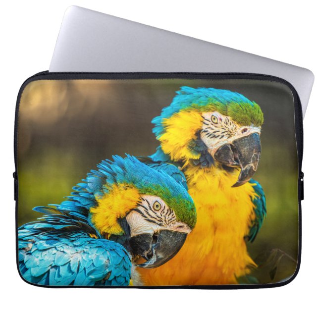 Tropical Companions Wildlife Photo Wall Art Print Laptop Sleeve (Front)