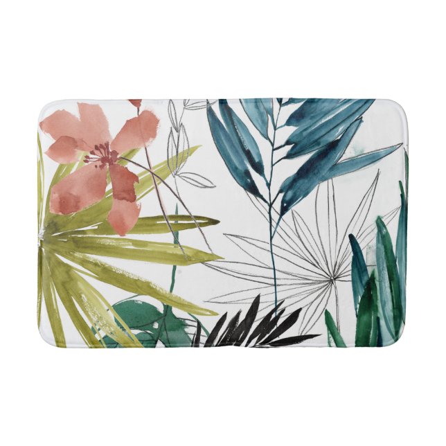 Tropical Composition Bath Mat (Front)
