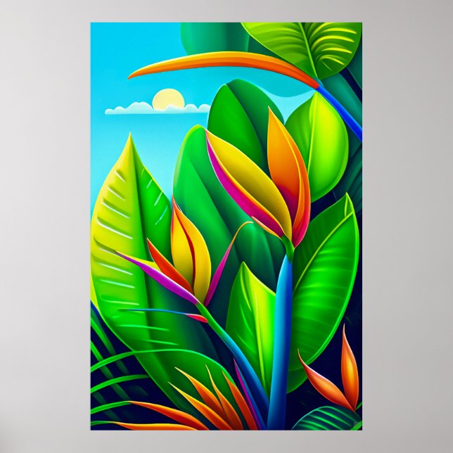Tropical Composition - Canvas Art Print (Front)