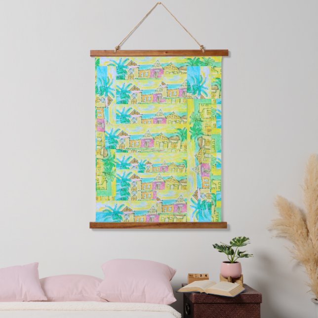 Tropical Condos -  Hanging Tapestry (Bedroom)