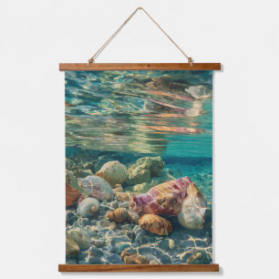 Tropical Coral Reef Shallow Water Art Hanging Tapestry