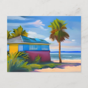 Tropical Cottage   Keeping in Touch Postcard