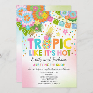 Tropical Couples Shower Invitation Tropical Shower