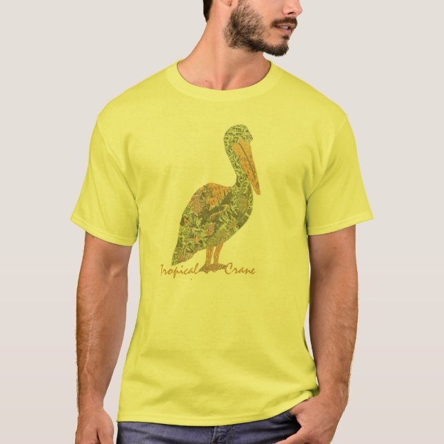 Tropical Crane T-Shirt (Front)
